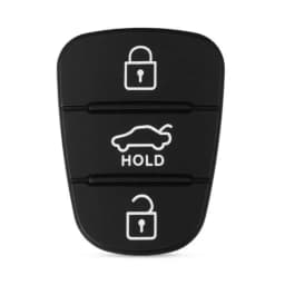 3 Button Remote Key Fob Case Rubber Pad for Hyundai I10 I20 I30 IX35 for Kia K2 K5 Rio Sportage Flip Key Case