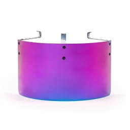 Universal Air Intake Filter Heat Shield Cover 2.5" TO 3.5" Stainless Steel Burnt Blue Sliver Neo Chrome Carbon filter BX100773