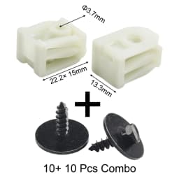 20pcs/set For BMW Front Fender Liner C-Clip Hex Bolt Screw Kit 07147311312 07149213164 Car Accessories