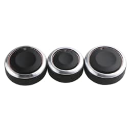 For VW POLO 2002-2013 2014 MK4 MK5 9N 9N3 6R 3Pcs/set Aluminum Alloy AC Knob Heat Control Switch Button Knob