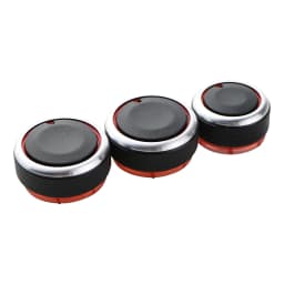 For VW POLO 2002-2013 2014 MK4 MK5 9N 9N3 6R 3Pcs/set Aluminum Alloy AC Knob Heat Control Switch Button Knob
