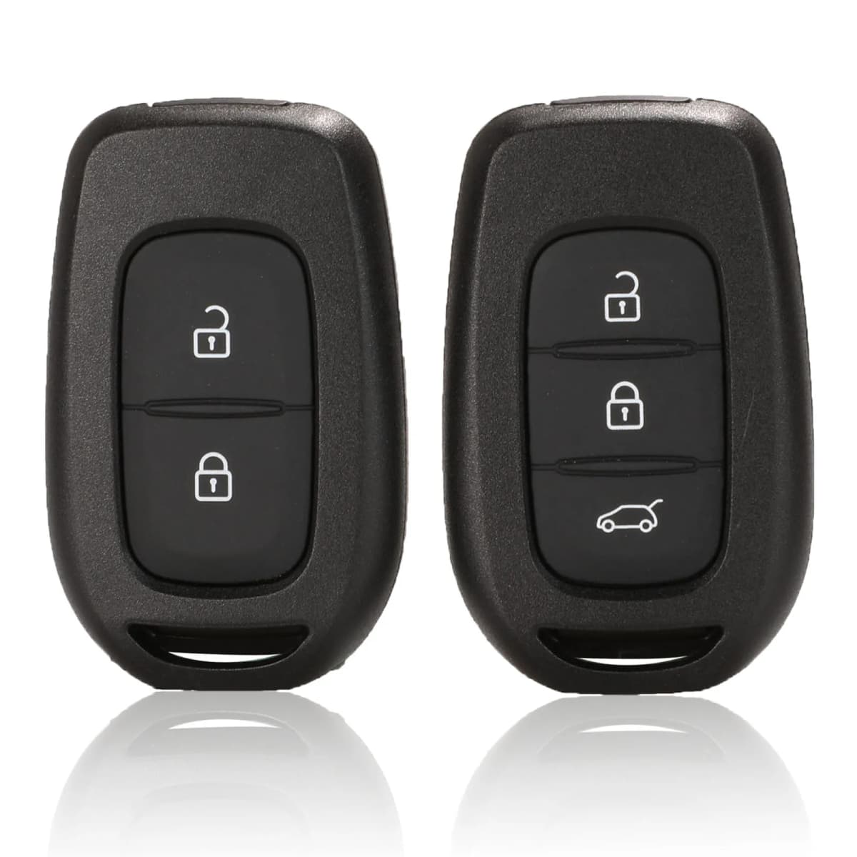 Jingyuqin Car Remote Key Shell For Renault Duster Sandero Logan Clio Captur Laguna Scenic 2015 2016 fob 2/3 Buttons Replacement