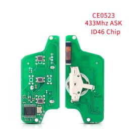 KEYYOU Remote Car Key Circuit Board 2/3 Button ASK FSK Fob For Peugeot 407 407 307 308 607 For Citroen C2 C3 C4 C5 CE0536 CE0523