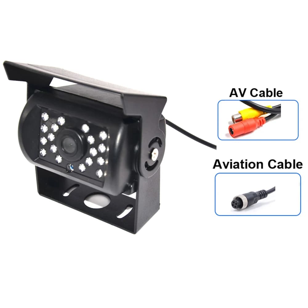 Vehicle Car Rear View Truck Camera Parking Front Reverse Backup Camera RC Infrared IR CCD HD for School Bus Trailer Pickups RV