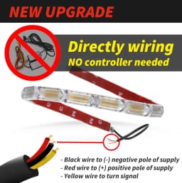 1pair Flowing DRL LED Daytime Running Light Sequential Flexible LED Strip DRL Turn Signal Lamp for Car Driving Light 12V
