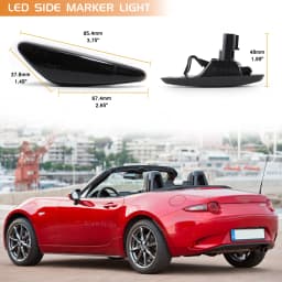 LED Dynamic Turn Signal Blinker Flashing Light Side Marker Lamp Blinker For Mazda MX5 RX-8 6 Atenza GH 5 Premacy Spider