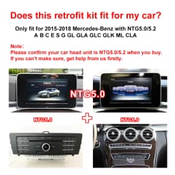Wireless CarPlay Android Auto For Mercedes Benz C GLC CLA GLA S-Class W222 W205 NTG5  Module Car Accessories