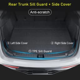 Rear Trunk Bumper Protector Guard For Tesla Model Y Juniper Launch Accessories 2025 2026 Trunk Threshold Sill Cover Mat Plate