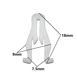 50pcs Center Console Radio DVD Dash Panel Switch Bezel Clip Body Trim Retainer for Car Instrument Audio Navigation Fasteners