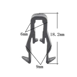 50pcs Center Console Radio DVD Dash Panel Switch Bezel Clip Body Trim Retainer for Car Instrument Audio Navigation Fasteners