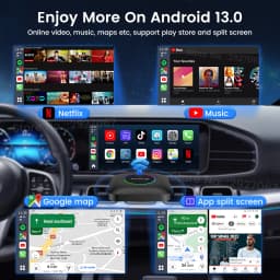 CarlinKit CarPlay Ai Box Android 13 SM6225 8 Cores 8G+128G Smart Android TV Box Wireless CarPlay Android Auto Support 512GB TF