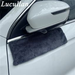 Lucullan Magnet Premium Twist Loop Microfiber Towels For Drying Dripping Water From Door Handle&Mirror