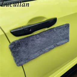 Lucullan Magnet Premium Twist Loop Microfiber Towels For Drying Dripping Water From Door Handle&Mirror