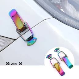 Universal Cars Accessaries 2Pcs Fastener Clip Alloy Mount Hood Pin Bonnet Lock Kit Tunning Lock Kit Down Hood Lock Latch Pins