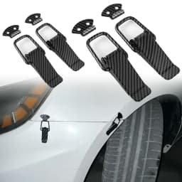 Universal Cars Accessaries 2Pcs Fastener Clip Alloy Mount Hood Pin Bonnet Lock Kit Tunning Lock Kit Down Hood Lock Latch Pins