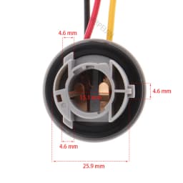 1Pcs 1157 Bulb Socket Holder Adapter For Ford Focus Fiat Renault Megane 3 Car Brake Tail Light Base Connector Accessories