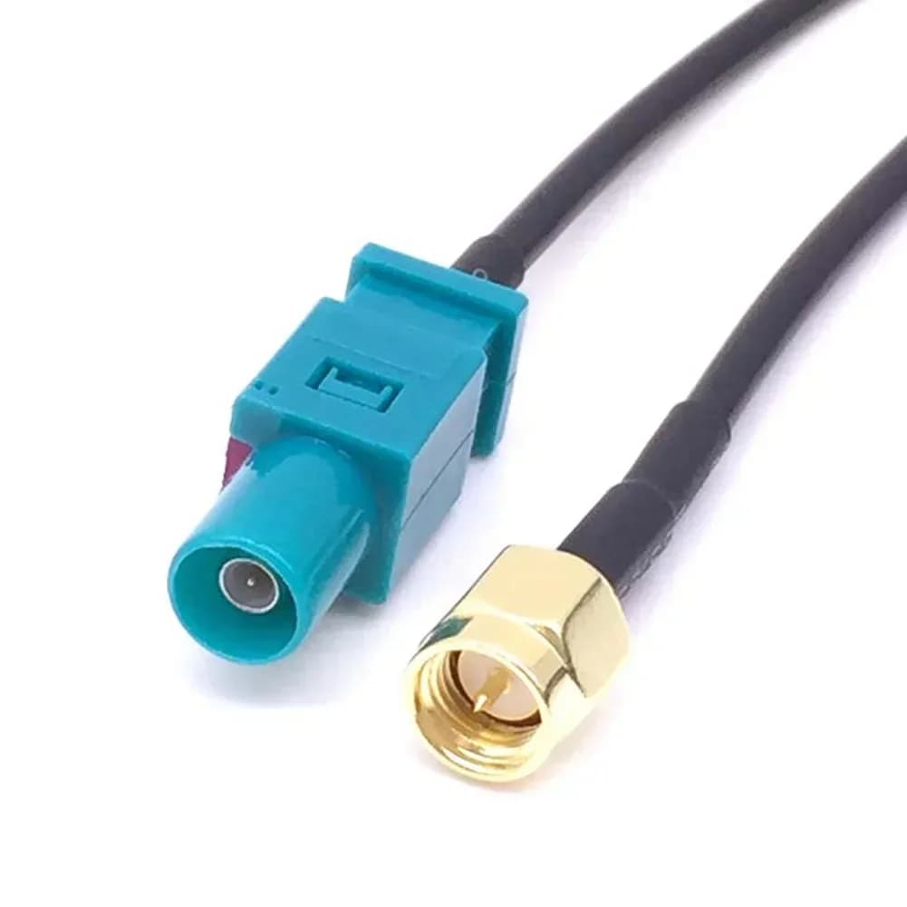 RG174 15cm Universal Antenna Adapter Cable Fakra-Z Male To SMA Male For GSM GPS DAB FM AM Stereo Radio Antenna