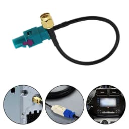 RG174 15cm Universal Antenna Adapter Cable Fakra-Z Male To SMA Male For GSM GPS DAB FM AM Stereo Radio Antenna