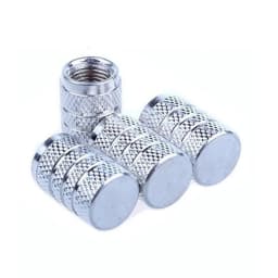 4Pcs Car Tire Valve Stems Cap Knurling Style Tire Valve Cap Aluminum Tire Wheel Stem Air Valve Cap Car Universal Accessories