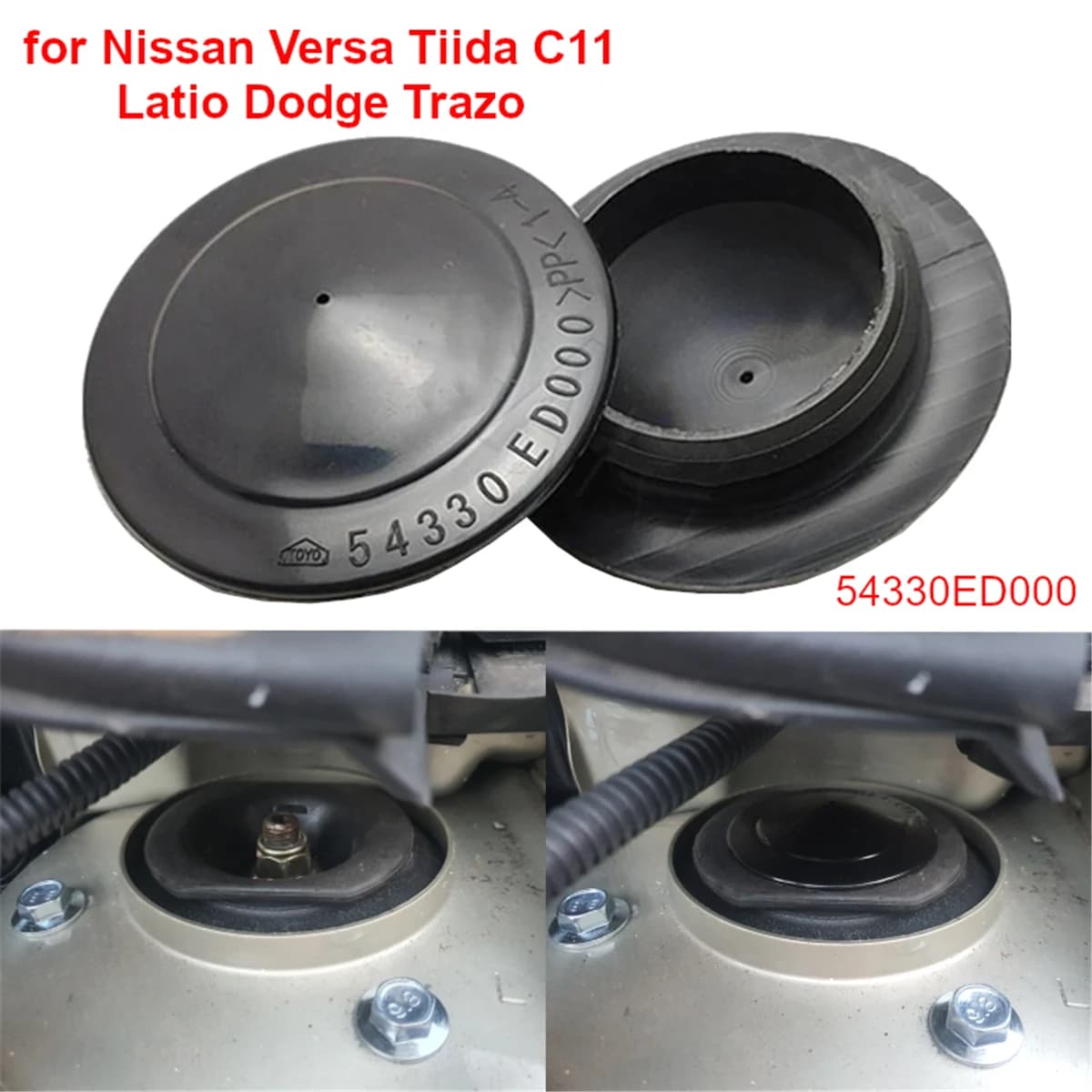1/2Pcs 54330ED000 Car Front Suspension Strut Mount Cap Dustproof Cover for Nissan X-Trail T31 Qashqai J10 Tiida C11 Leaf Juke