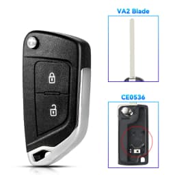 KEYYOU CE0523/CE0536 Modified Car Key Case For Peugeot 306 407 Partner For Citroen C2 C4 C5 C6 C8 Berlingo Picasso