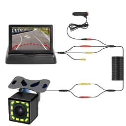4.3 TFT LCD HD Screen Folding Car Monitor with Rear View Camera LED Backup for Vehicle Parking Easy Installation