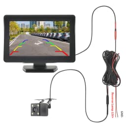 4.3 TFT LCD HD Screen Folding Car Monitor with Rear View Camera LED Backup for Vehicle Parking Easy Installation