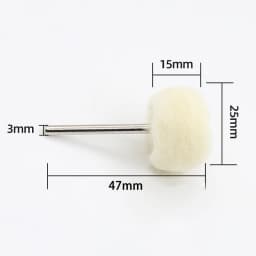 3-10Pcs Mini Wool Polishing Head 3mm Shank Buffing Wheel Polish Brush Drill Rotary Abrasive Tool Car Detail Cleaning Accessories