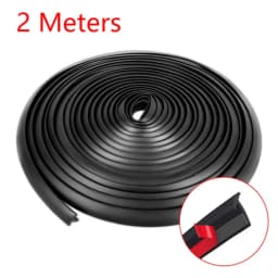 BLALION 2/5/10M Car Rubber Sealing Strip Slanted T-shape Auto Seal Weatherstrip Edge Trim Car Bumper Fender Flare Arch Sealants