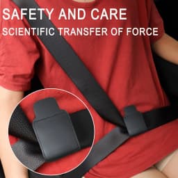 Car Seat Belt Adjuster PU Leather Seat Belt Limiter Fixed Clip Anti-Stretching Neck Belly Child Protection Car-Styling