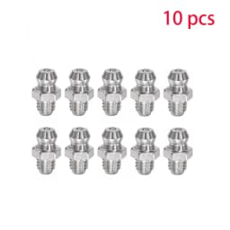 10/20PCS Grease Gun Coupler Steel Connector Fittings Grease Nipple M6 Straight Hydraulic Car Filling Tools Grease Fitting Nipple