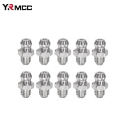 10/20PCS Grease Gun Coupler Steel Connector Fittings Grease Nipple M6 Straight Hydraulic Car Filling Tools Grease Fitting Nipple