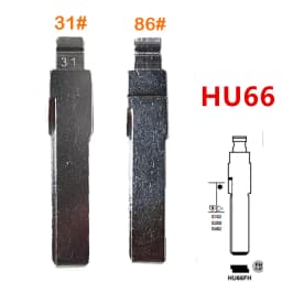 10pcs 31# 86# HU66 KD Blade Flip Remote Key Blade for VW Passat Bora Seat Skoda Audi for Keydiy KD Xhorse VVDI JMD