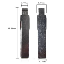 10pcs 31# 86# HU66 KD Blade Flip Remote Key Blade for VW Passat Bora Seat Skoda Audi for Keydiy KD Xhorse VVDI JMD