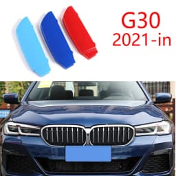 3PCS M Performance Car Racing Grille Strip Trim Clip For BMW 5 Series 5 E39 E60 E61 F10 F11 F18 F07 G30 G38 G31 1995-2023 2014