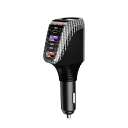 SEAMETAL 66W Car Charger PD20W QC3.0 Port USB Type Fast Charging Phone Charger 12V/24V Universal Cigarette Lighter Power Adapter