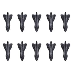 10Pcs Universal PU Rear Roof Shark Fins Spoiler Wing Kit Car Roof Spoiler Bumper Spoiler Shark Fin Diffuser Vortex Generator