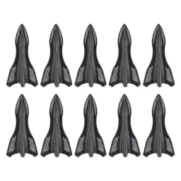 10Pcs Universal PU Rear Roof Shark Fins Spoiler Wing Kit Car Roof Spoiler Bumper Spoiler Shark Fin Diffuser Vortex Generator