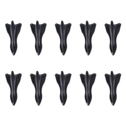 10Pcs Universal PU Rear Roof Shark Fins Spoiler Wing Kit Car Roof Spoiler Bumper Spoiler Shark Fin Diffuser Vortex Generator