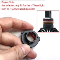 1 Set ABS H7 LED Adapter Holder For KIA K3 K4 K5 Sorento Hyundai New SantaFe Sonata 9 Coupe Tucson Headlights Base