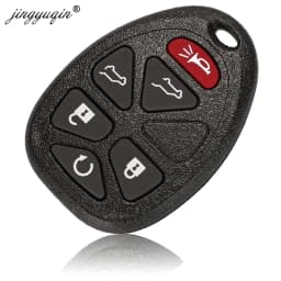 jingyuqin 315Mhz OUC60270 5/6 Buttons Remote Control Keyless Entry Car Key Fob for Buick Chevrolet Cadillac GMC Saturn