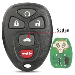 jingyuqin 315Mhz OUC60270 5/6 Buttons Remote Control Keyless Entry Car Key Fob for Buick Chevrolet Cadillac GMC Saturn