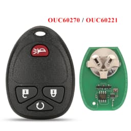 jingyuqin 315Mhz OUC60270 5/6 Buttons Remote Control Keyless Entry Car Key Fob for Buick Chevrolet Cadillac GMC Saturn