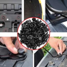190pcs Car Retainer Clips 6 Sizes Fasteners Automotive Plastic Clips Kit Auto Trim Panel Clip Mixed Car Body Bumper Rivet