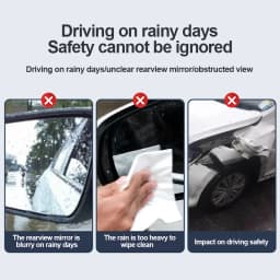 2pcs Car Rearview Mirror Rain Shield Rain Eyebrow Rain Cover Universal Carbon Fiber Rear View Side Mirror Rain Eyebrow Shield