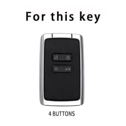 TPU Leather Car Key Cover For Renault Captur Koleos Kadjar Arkana Megane Dacia Duster Sandero Stepway Smart Remote Control Case