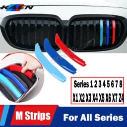 M Power Front Grille Trim Strips For BMW X1 X2 X3 X4 X5 X6 X7 F48 F49 E84 F39 F25 F26 G01 G02 F15 E70 G05 F16 E71 E72 G07 Z4 E89