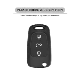 Soft TPU Car Flip Key Case Cover for Hyundai I20 I30 IX20 IX35 Elantra Accent Car Key Protection Shell Auto Interior Accessories
