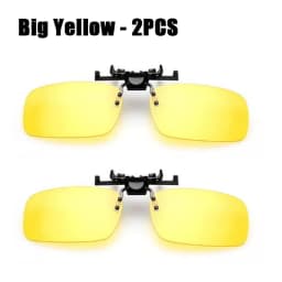 Car Night Safety Driving Glasses Clip On Sunglasses For Men Women Night Vision Glasses Anti-glare Driver Goggles Sunglasses
