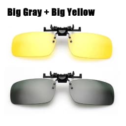Car Night Safety Driving Glasses Clip On Sunglasses For Men Women Night Vision Glasses Anti-glare Driver Goggles Sunglasses
